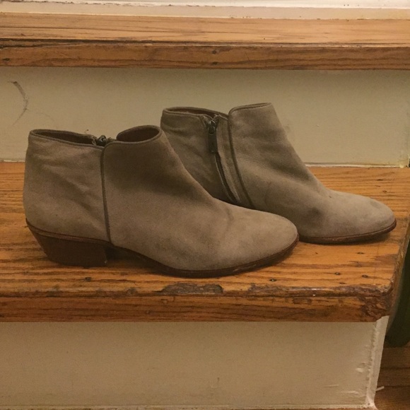 Sam Edelman Booties - Taupe Suede Color