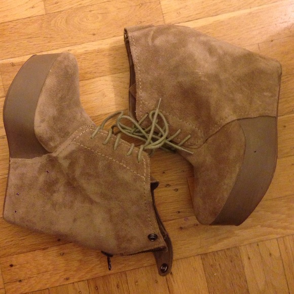 Suede Platform wedges