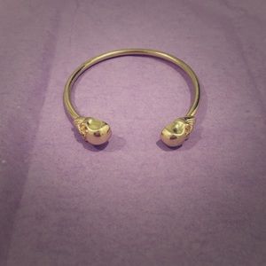 Nasty gal gold skull bangle