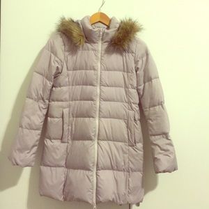 Grey Uniqlo girls' jacket size 11