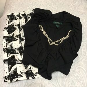 ⚡️SALE⚡️Ralph Lauren Cascading Ruffle Sleeveless