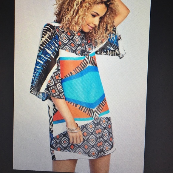 Kimono style shift dress