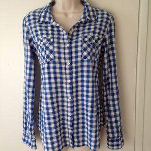 Plaid Checkered Button Down Shirt