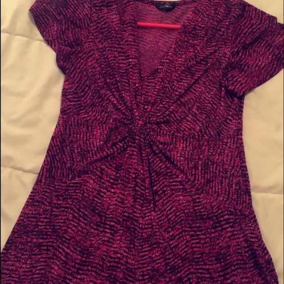 Dressier shirt with cute black and violet  pattern