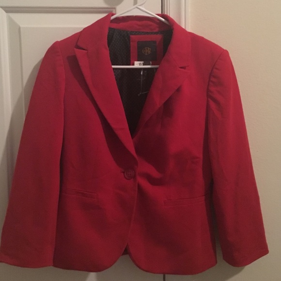 the limited red blazer