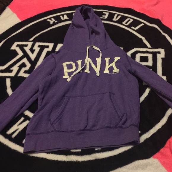 💕vs pink, purple hoodie
