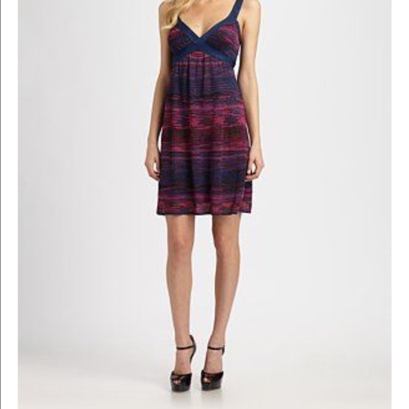 M Missoni dress metallic blue, fuschia, purple