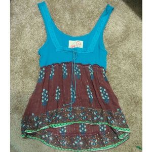 Adorable peacock free people top