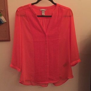Red orange blouse