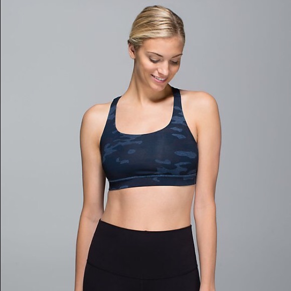 Lululemon Blue Camo Sports Bra 10