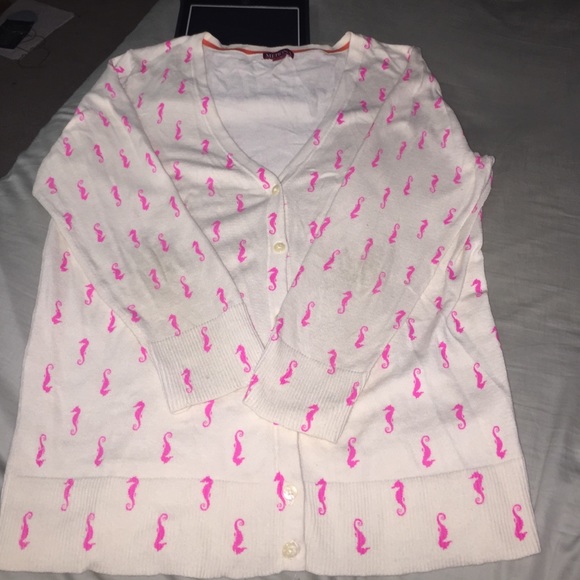 Pink seahorse cardigan