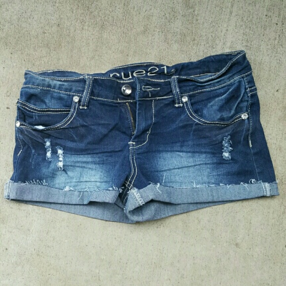 Rue 21 Distressed Jean Shorts