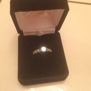 Band of hearts CZ promise ring