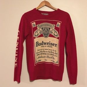 Budweiser sweater, vintage style
