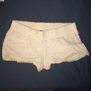 Lace/ crotchet shorts