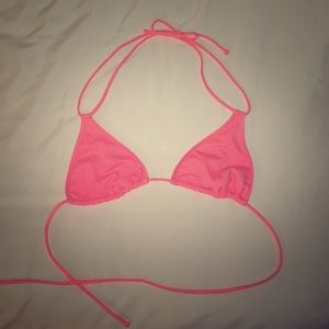 Coral bikini top