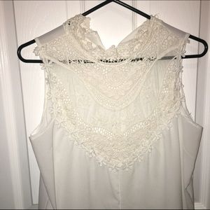 White dress with Lacey collar