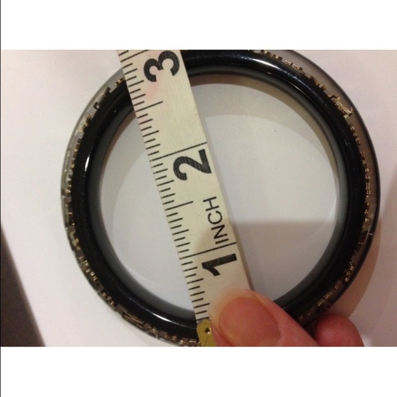 Authentic LOUIS VUITTON Black and Gold Bangle - Picture 4 of 4