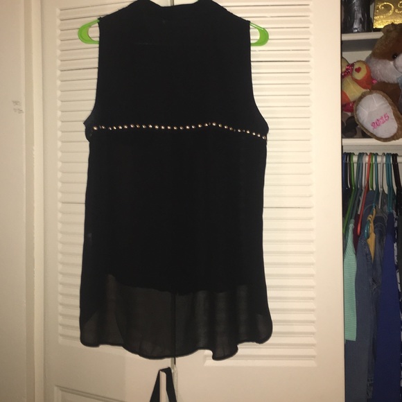 Black Sheer Button down! - Picture 2 of 2