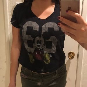 Disney | Mickey Mouse Crop Top Short Sleeve Shirt