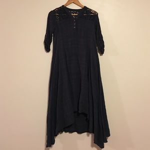 Gypsy. global village, flowy midi cotton dress