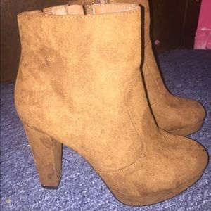 Tan booties!