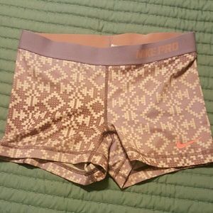 Nike Pro Spandex Lavender/light Pink Size M