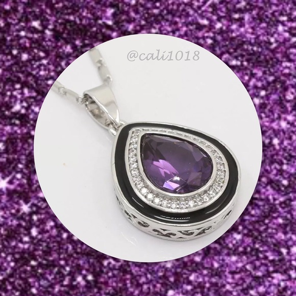 🆕Amethyst & .925 Sterling Silver Jewelry Set - Picture 2 of 4