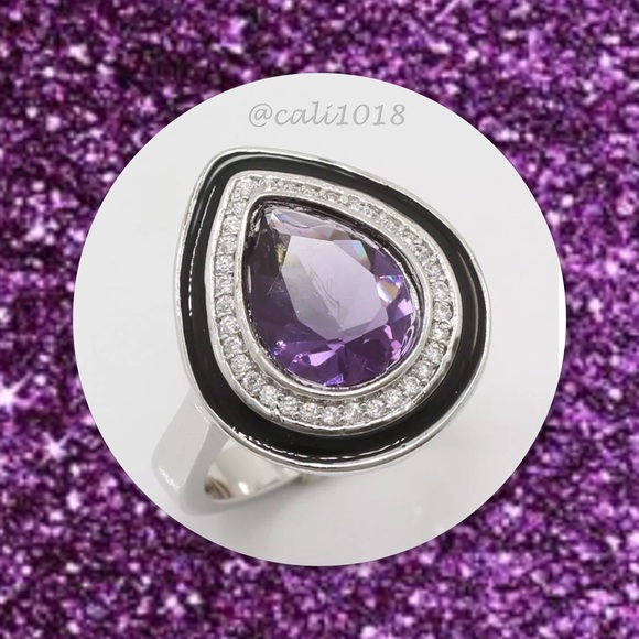 🆕Amethyst & .925 Sterling Silver Jewelry Set - Picture 4 of 4