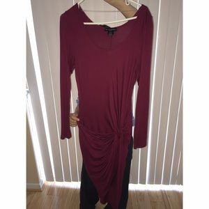 Asymmetrical knot dress