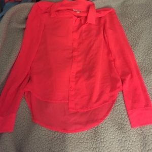 bright pink see through shirt