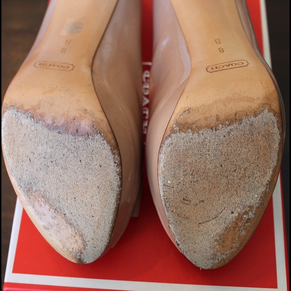 Coach Starla Patent Peep-toe Pumps with Bow - Picture 4 of 4