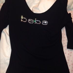 BEBE jeweled top