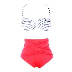 Pinup Retro Style High Waisted Bikini