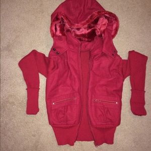 Red Bomber Jacket