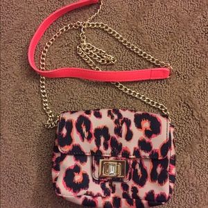 Juicy couture small leopard chain bag