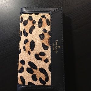 Kate Spade Leather and Leopard Hair Wallet