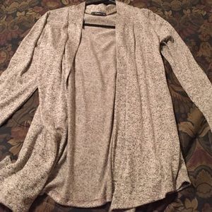 (Pinc) heathered grey cardigan