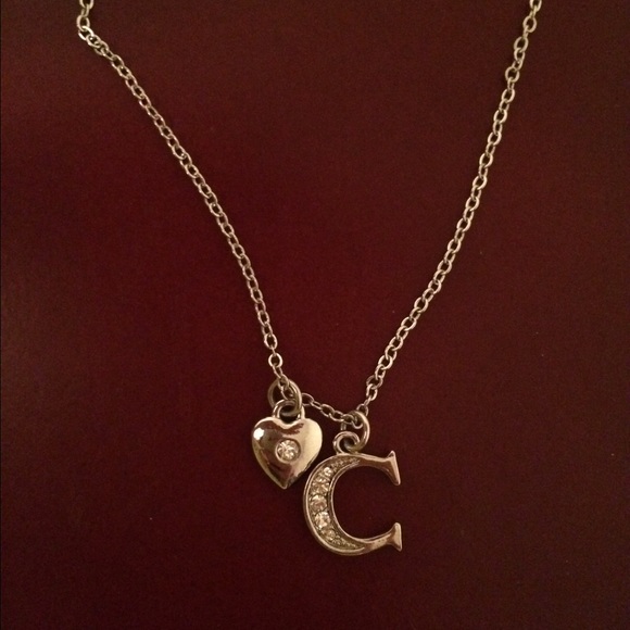 C & Heart necklace