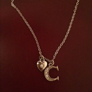 C & Heart necklace