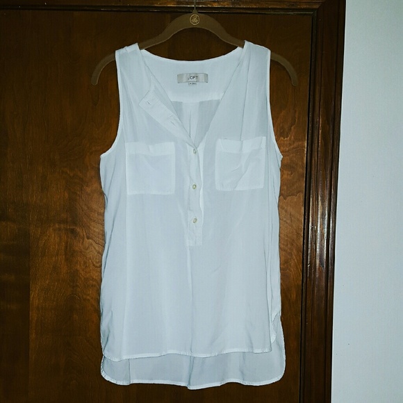LOFT Hi Lo Sleeveless Blouse