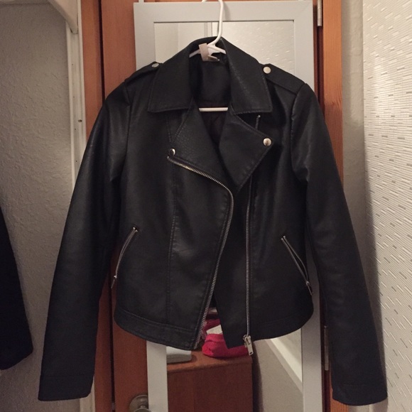 Faux Leather Moto Jacket