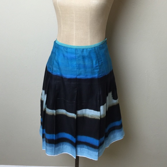Nic+Zoe Dresses & Skirts - Pretty Nic+Zoe watercolor stripe silk blend skirt