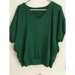 Green Silk Top