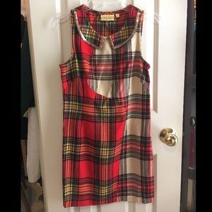 💋Princess Vera Wang Plaid Shift Dress