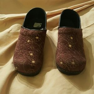 Sanita Brown and Gold Embroidered (Dansko)
