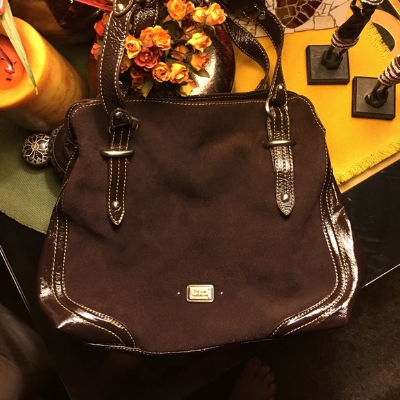 Brown suede the SAK purse