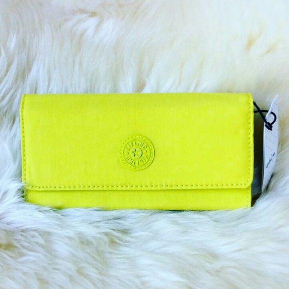 Kipling Handbags - 💲29✂Kipling Trifold Lime Green Wallet