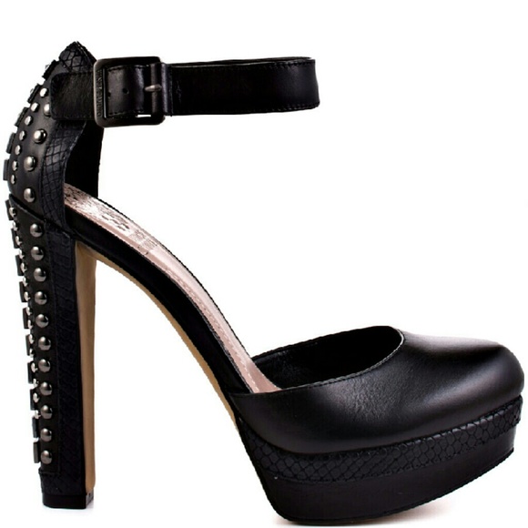 Vince Camuto Black Studded Heels