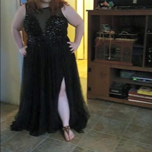 Elegant black formal gown